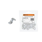 Скоба металлическая однолапковая с внутр. d 14-15 мм (10 шт) TDM