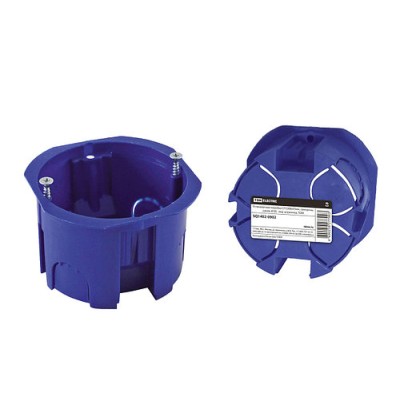 Установочная коробка СП D68х45мм, саморезы, синяя, IP20, инд. штрихкод, TDM Установочная коробка СП D68х45мм, саморезы, синяя, IP20, инд. штрихкод, TDM