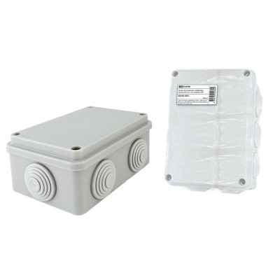 Распаячная коробка ОП 120х80х50мм, крышка, IP55, 6 вх. инд. штрихкод TDM Распаячная коробка ОП 120х80х50мм, крышка, IP55, 6 вх. инд. штрихкод TDM