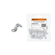 Скоба металлическая однолапковая с внутр. d 16-17 мм (10 шт) TDM