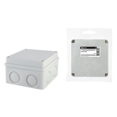 Распаячная коробка ОП 110х110х70мм, крышка на винтах, IP55, 8вх., без гермовводов, инд. штрихкод TDM Распаячная коробка ОП 110х110х70мм, крышка на винтах, IP55, 8вх., без гермовводов, инд. штрихкод TDM