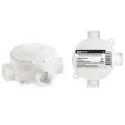 Распаячная коробка ОП D80х35мм, IP42, 3-х рожковая, белая, инд. штрихкод TDM