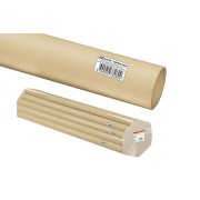 Труба гладкая жесткая ПВХ d 25 (74 м) длина 2 м индивид. штрихкод, "ЭКО" сосна TDM