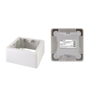 Коробка установочная ОП 85х85х42 мм, 1-местная, подъемная, белая, IP20, инд. штрихкод TDM