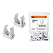 Крепеж-клипса для трубы 25 мм (10шт) - цвет белый TDM