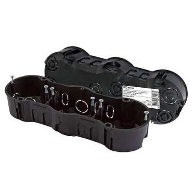 Установочная коробка СП 3-х местная, 212х70х45мм, саморезы, IP20, инд. штрихкод, TDM Установочная коробка СП 3-х местная, 212х70х45мм, саморезы, IP20, инд. штрихкод, TDM