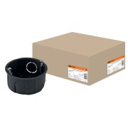 Установочная коробка СП D65х25мм, саморезы, стыковочные узлы, IP20,TDM