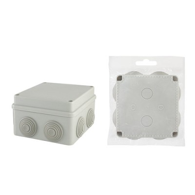 Распаячная коробка ОП 110х110х70мм, крышка на винтах, IP55, 8вх. TDM Распаячная коробка ОП 110х110х70мм, крышка на винтах, IP55, 8вх. TDM