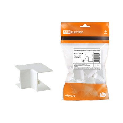 Внутренний угол КМВ 40х16 (4 шт./комп.) TDM Внутренний угол КМВ 40х16 (4 шт./комп.) TDM