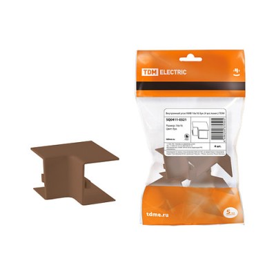 Внутренний угол КМВ 16х16 бук (4 шт./комп.) TDM Внутренний угол КМВ 16х16 бук (4 шт./комп.) TDM