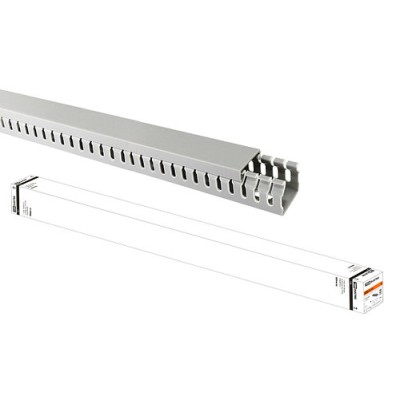 Кабель-канал перфорированный 25х25 перфорация 4/6мм TDM (60 м) Кабель-канал перфорированный 25х25 перфорация 4/6мм TDM (60 м)