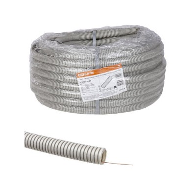 Труба гофрированная ПВХ d 25 с зондом (50 м) тяжелая TDM Труба гофрированная ПВХ d 25 с зондом (50 м) тяжелая TDM