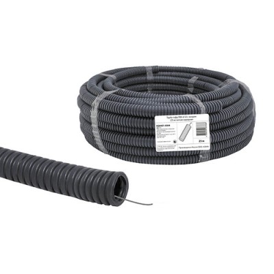 Труба гофрированная ПВХ d 32 с зондом (25 м) легкая Народная Труба гофрированная ПВХ d 32 с зондом (25 м) легкая Народная