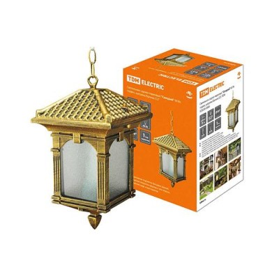 Светильник садово-парковый "Самурай" 60 Вт, подвес, шагрень/бронза, Е27, TDM Светильник садово-парковый "Самурай" 60 Вт, подвес, шагрень/бронза, Е27, TDM