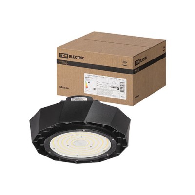 Светильник ДСП-04-150 UFO 150 Вт, 22 500 лм, 5000 К, 100-277 В, IP65, TDM Светильник ДСП-04-150 UFO 150 Вт, 22 500 лм, 5000 К, 100-277 В, IP65, TDM