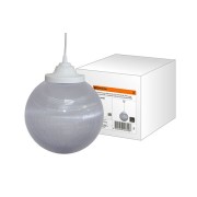 Светильник НСБ 02-60-252 УХЛ4 60 Вт, IP40, шар прозрачный с огранкой 250 мм, шнур белый TDM