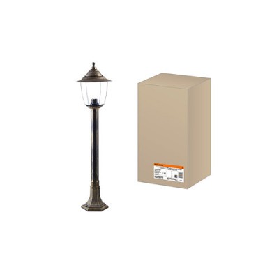 Светильник Прага Эл-11-73-100Б 60 Вт Е27 напольный на стойке h-1.0 м бронза, прозрачный плафон TDM Светильник Прага Эл-11-73-100Б 60 Вт Е27 напольный на стойке h-1.0 м бронза, прозрачный плафон TDM