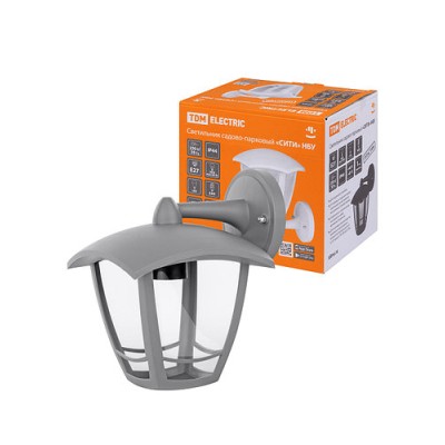 Светильник садово-парковый "СИТИ" НБУ 07-60-002 У1 4-х гранник настенный вниз серый TDM Светильник садово-парковый "СИТИ" НБУ 07-60-002 У1 4-х гранник настенный вниз серый TDM