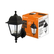 Светильник садово-парковый НБУ 04-60-001 четырехгранник, настенный, пластик, черный TDM