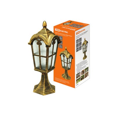 Светильник садово-парковый "Братья Гримм" 100 Вт, стойка, шагрень/бронза, Е27, TDM Светильник садово-парковый "Братья Гримм" 100 Вт, стойка, шагрень/бронза, Е27, TDM