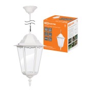 Светильник 6100-25 садово-парковый шестигранник, 100Вт, подвес,белый