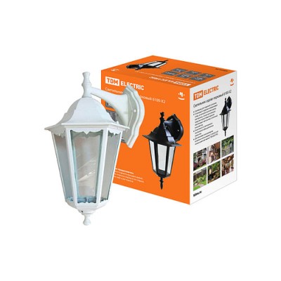 Светильник 6100-22 садово-парковый шестигранник, 100Вт, вниз,белый Светильник 6100-22 садово-парковый шестигранник, 100Вт, вниз,белый