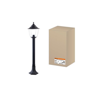 Светильник Прага Эл-11-73-100 60 Вт Е27 напольный на стойке h-1.0 м черный, прозрачный плафон TDM Светильник Прага Эл-11-73-100 60 Вт Е27 напольный на стойке h-1.0 м черный, прозрачный плафон TDM