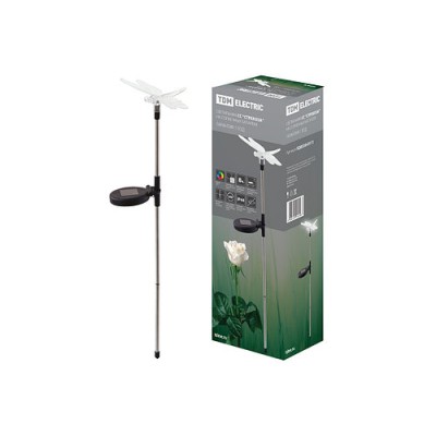 Светильник СС "Стрекоза" на солнечных батареях, сталь, меняет цвет, TDM Светильник СС "Стрекоза" на солнечных батареях, сталь, меняет цвет, TDM