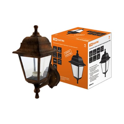 Светильник садово-парковый НБУ 04-60-001 четырехгранник, настенный, пластик, медь TDM Светильник садово-парковый НБУ 04-60-001 четырехгранник, настенный, пластик, медь TDM