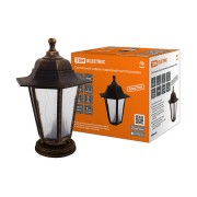 Светильник садово-парковый НТУ 06-60-001 шестигранник, напольный, пластик, расс.пластик, бронза TDM