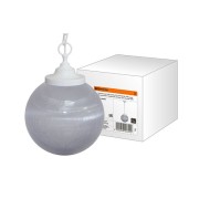 Светильник НСБ 02-60-252 УХЛ4 60 Вт, IP40, шар прозрачный с огранкой 250 мм, цепь белая TDM