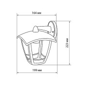 Светильник садово-парковый "СИТИ" НБУ 07-60-002 У1 4-х гранник настенный вниз белый TDM