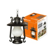 Светильник садово-парковый "Кантри" 60 Вт, подвес, матовое/черный, Е27, TDM