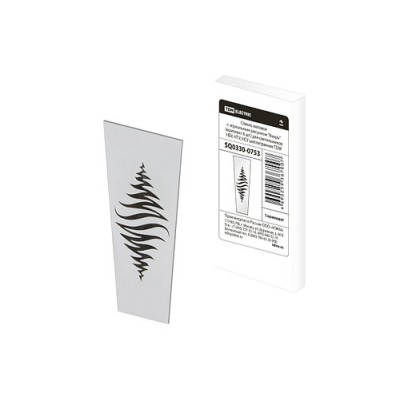 Стекло матовое с зеркальным рисунком "Вихрь" (комплект 6 шт.) для светильников НБУ, НТУ, НСУ шестигранник TDM Стекло матовое с зеркальным рисунком "Вихрь" (комплект 6 шт.) для светильников НБУ, НТУ, НСУ шестигранник TDM