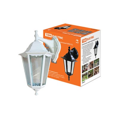 Светильник 6060-22 садово-парковый шестигранник, 60Вт, вниз, белый Светильник 6060-22 садово-парковый шестигранник, 60Вт, вниз, белый