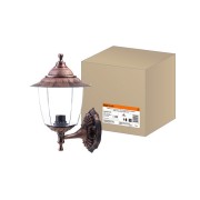 Светильник Прага Эл-11-71М 60 Вт Е27 настенный вверх медь, прозрачный плафон TDM