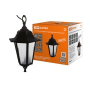 Светильник садово-парковый НСУ 06-60-001 шестигранник, подвес, пластик, расс.пластик, черный TDM