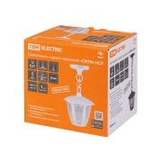 Светильник садово-парковый "СИТИ" НСУ 07-60-001 У1 4-х гранник подвесной черный TDM