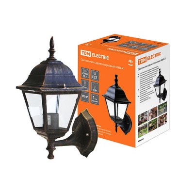 Светильник 4060-11 садово-парковый четырехгранник, 60Вт, вверх, бронза Светильник 4060-11 садово-парковый четырехгранник, 60Вт, вверх, бронза