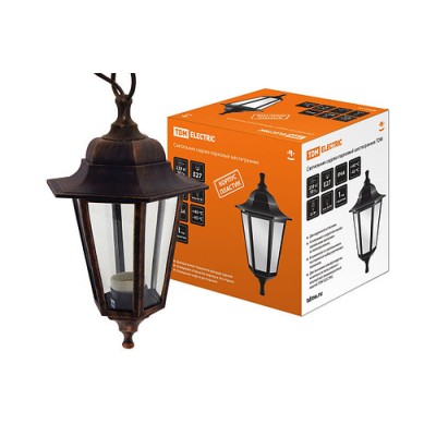 Светильник садово-парковый НСУ 06-60-001 шестигранник, подвес, пластик, медь TDM Светильник садово-парковый НСУ 06-60-001 шестигранник, подвес, пластик, медь TDM