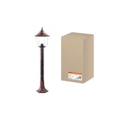 Светильник Прага Эл-11-73-100М 60 Вт Е27 напольный на стойке h-1.0 м медь, прозрачный плафон TDM