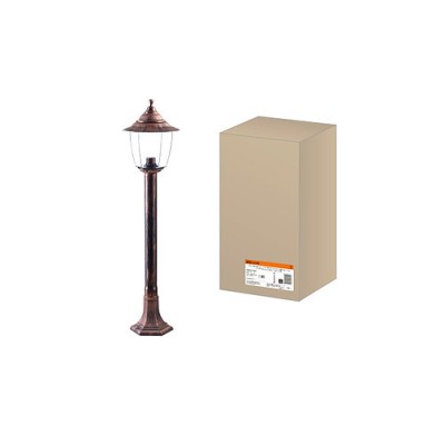 Светильник Прага Эл-11-73-100М 60 Вт Е27 напольный на стойке h-1.0 м медь, прозрачный плафон TDM Светильник Прага Эл-11-73-100М 60 Вт Е27 напольный на стойке h-1.0 м медь, прозрачный плафон TDM