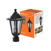 Светильник 6100-03 садово-парковый шестигранник, 100Вт, на опору, черный TDM