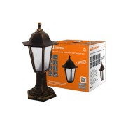 Светильник садово-парковый НТУ 06-60-001 шестигранник, стойка, пластик, расс.пластик, бронза TDM