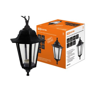 Светильник садово-парковый НСУ 06-60-001 шестигранник, подвес, пластик, черный TDM Светильник садово-парковый НСУ 06-60-001 шестигранник, подвес, пластик, черный TDM