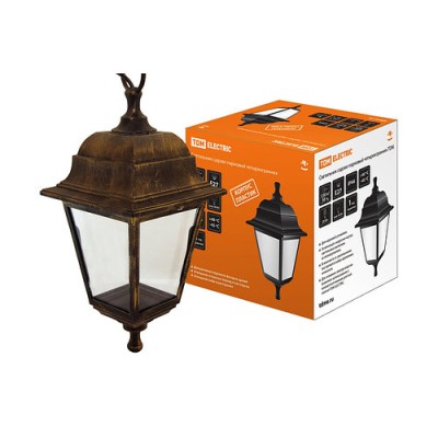 Светильник садово-парковый НСУ 04-60-001 четырехгранник, подвес, пластик, бронза TDM Светильник садово-парковый НСУ 04-60-001 четырехгранник, подвес, пластик, бронза TDM
