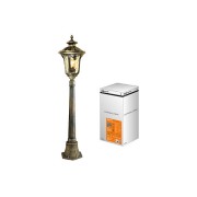 Светильник садово-парковый "Париж" 1 х 60 Вт, столб, H1150 мм, алюм., прозрачное/бронза, Е27, TDM