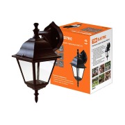 Светильник 4060-12 садово-парковый четырехгранник, 60Вт, вниз, бронза TDM