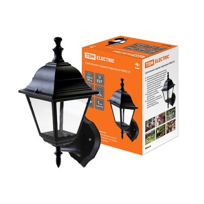 Светильник 4060-01 садово-парковый четырехгранник, 60Вт, вверх, черный TDM Светильник 4060-01 садово-парковый четырехгранник, 60Вт, вверх, черный TDM