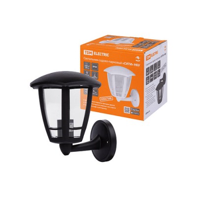 Светильник садово-парковый "СИТИ" НБУ 07-60-003 У1 6-ти гранник настенный вверх черный TDM Светильник садово-парковый "СИТИ" НБУ 07-60-003 У1 6-ти гранник настенный вверх черный TDM